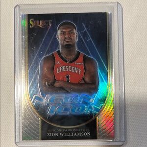2023-24 Zion Williamson Panini Select Neon Icons Silver Prizm #10